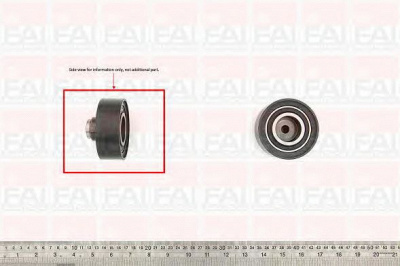 FAI AUTOPARTS t9342 -  Паразитный / Ведущий ролик, зубчатый ремень